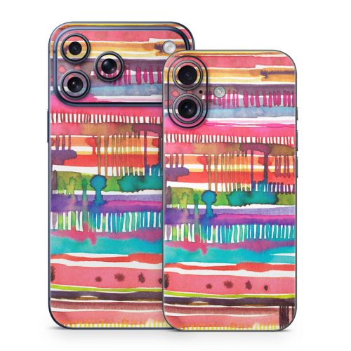 Watercolor Lines iPhone 17 Series Skin