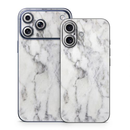 White Marble iPhone 17 Series Skin