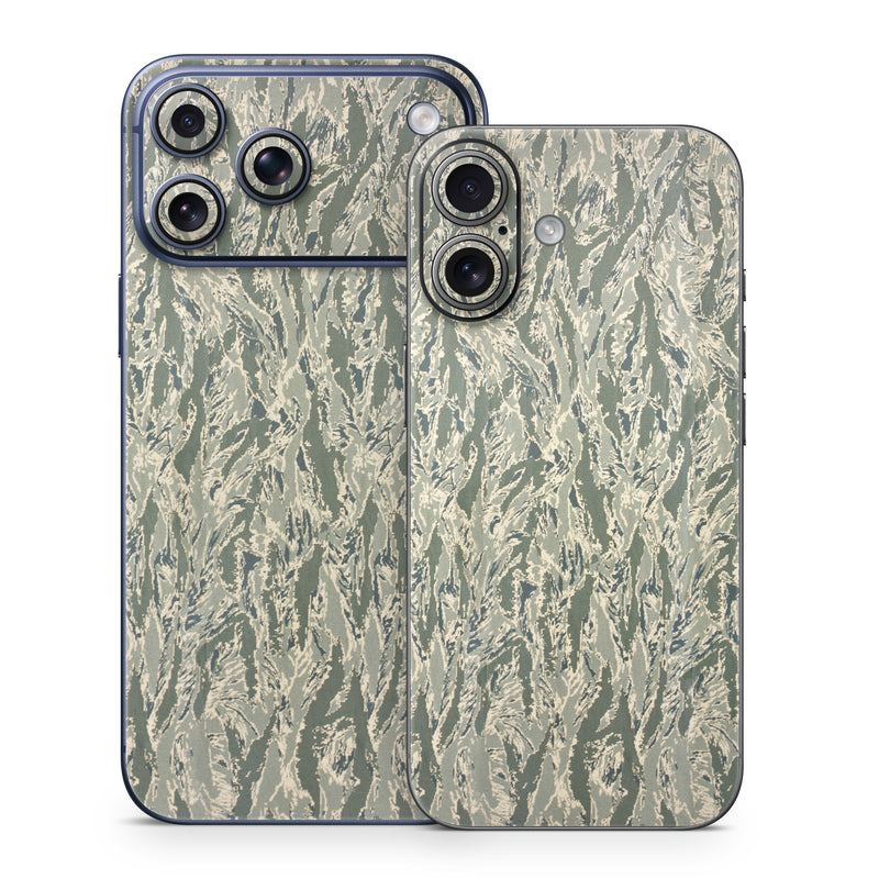 iPhone 17 Series Skin design of Pattern, Grass, Plant, with gray, green colors