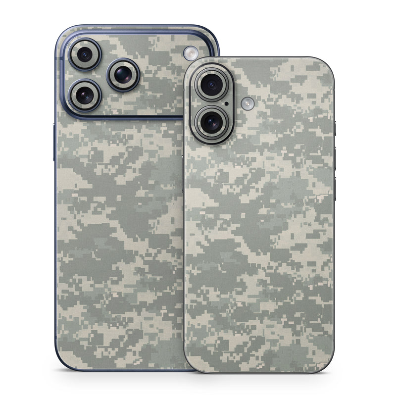 iPhone 17 Series Skin design of Military camouflage, Green, Pattern, Uniform, Camouflage, Design, Wallpaper, with gray, green colors