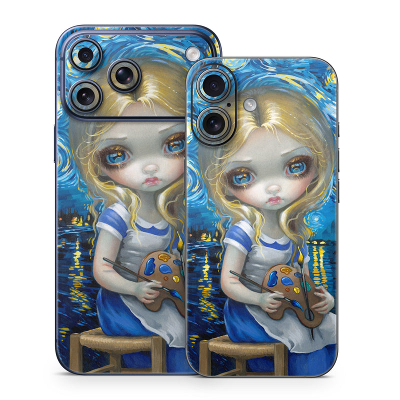 iPhone 17 Series Skin design of Blue, Illustration, Cg artwork, Doll, Art, Acrylic paint, Painting, Toy, Fictional character, Visual arts, with blue, yellow, white, brown, red colors
