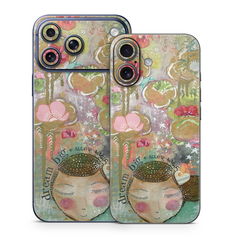 iPhone 17 Series Skin design of Painting, Pink, Illustration, Art, Child art, Watercolor paint, Drawing, Visual arts, Still life, with brown, pink, red, green, white, black, orange, gray colors