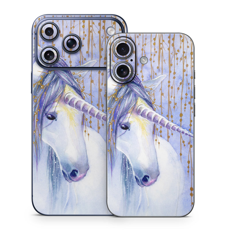 iPhone 17 Series Skin design of Horse, Eyelash, Painting, Working animal, Line, Art, Paint, Snout, Pack animal, Illustration, with white, purple, brown, yellow colors