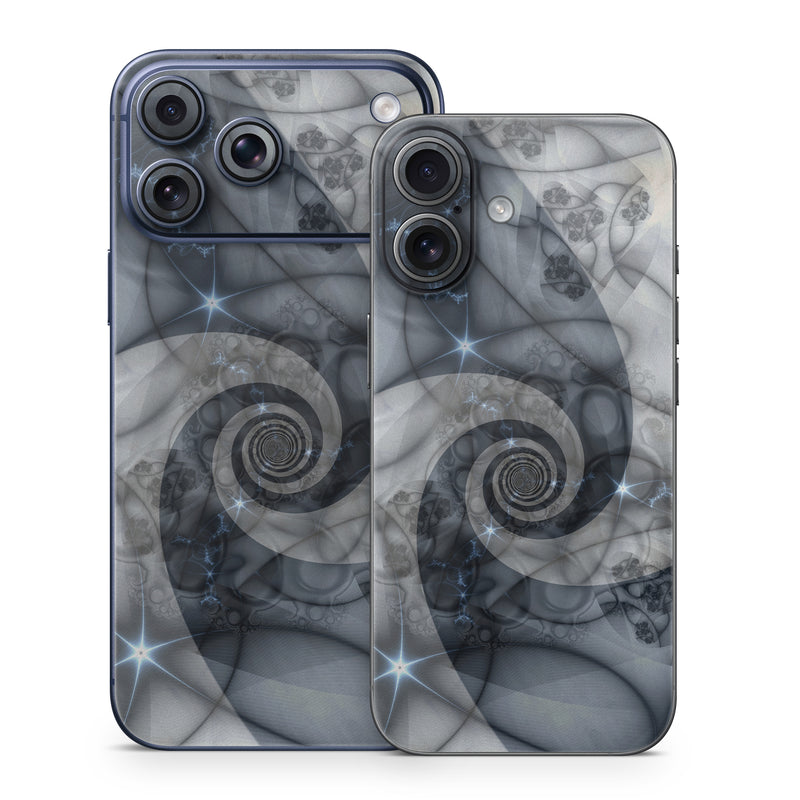 iPhone 17 Series Skin design of Eye, Drawing, Black-and-white, Design, Pattern, Art, Tattoo, Illustration, Fractal art, with black, gray colors