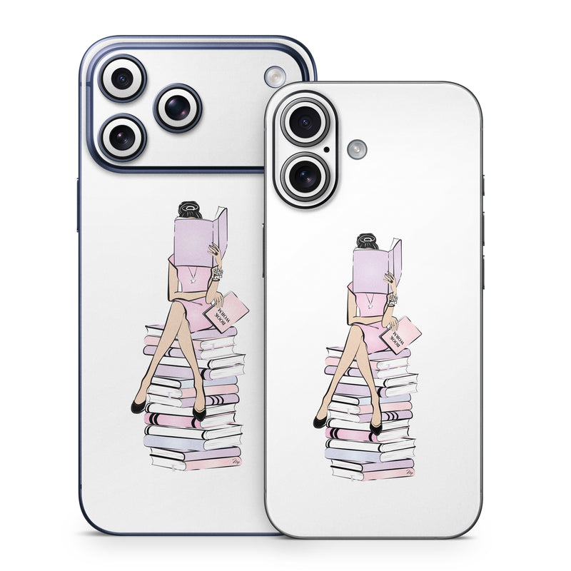 iPhone 17 Series Skin design of Gesture, Art, Cartoon, Font, Drawing, Illustration, Painting, Fictional character, Animation, Diagram, with black, white, pink, purple, blue, yellow, brown colors