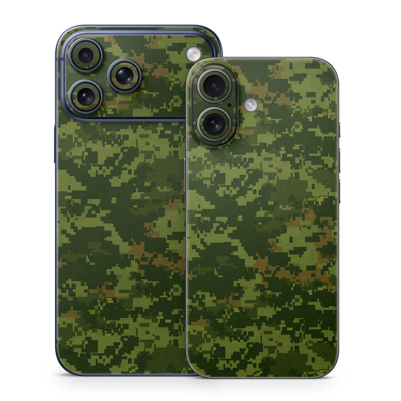 iPhone 17 Series Skin design of Military camouflage, Green, Pattern, Uniform, Camouflage, Clothing, Design, Leaf, Plant, with green, brown colors