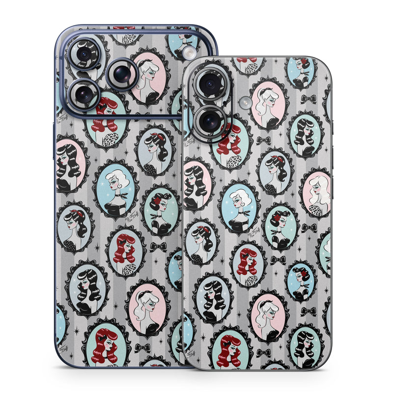 iPhone 17 Series Skin design of Pattern, Design, Textile, Visual arts, Circle, Art, with black, blue, gray, yellow, red, pink colors
