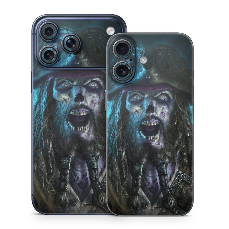 iPhone 17 Series Skin design of Darkness, Illustration, Art, Ghost, Fictional character, Beard, with black, white, blue, gray colors