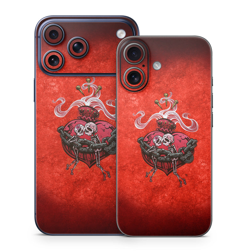 iPhone 17 Series Skin design of Orange, Art, Font, Sleeve, Tints and shades, Symbol, Pattern, Logo, Magenta, Graphics, with black, red, white, gray colors