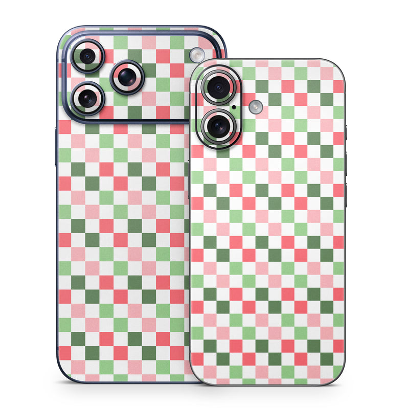 iPhone 17 Series Skin design of Red, Design, Graphics, with white, green, red, pink colors