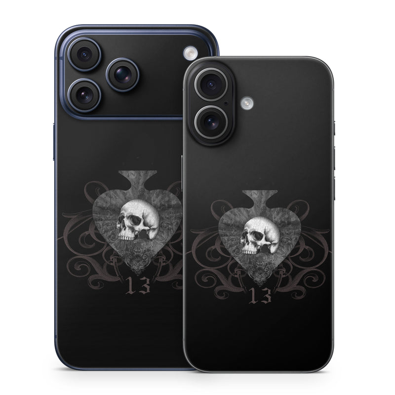iPhone 17 Series Skin design of Bone, Jaw, Grey, Art, Skull, Font, Darkness, Monochrome photography, Illustration, Monochrome, with black, white, brown colors