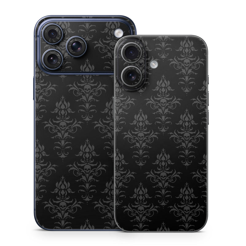iPhone 17 Series Skin design of Black, Pattern, Design, Monochrome, Black-and-white, Darkness, Monochrome photography, Symmetry, with black, gray colors