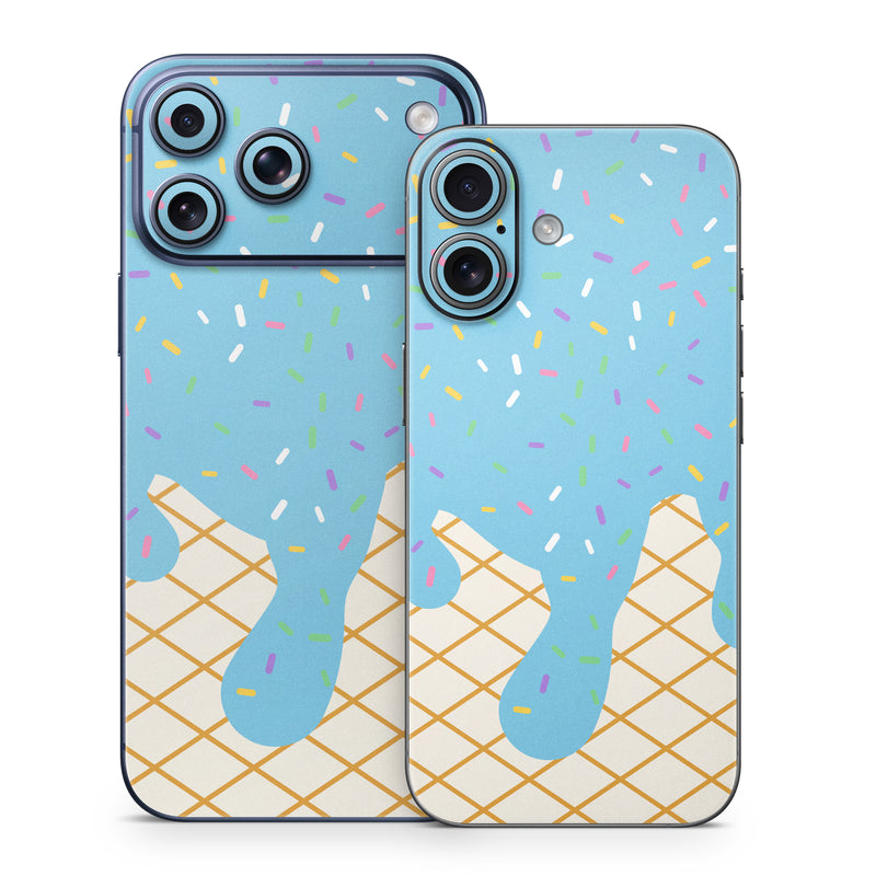 iPhone 17 Series Skin design, with white, brown, yellow, green, pink, orange, blue colors