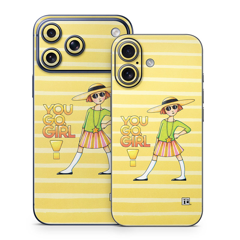 iPhone 17 Series Skin design of Cartoon, Illustration, Clip art, Art, with orange, pink, yellow, green, gray, black colors