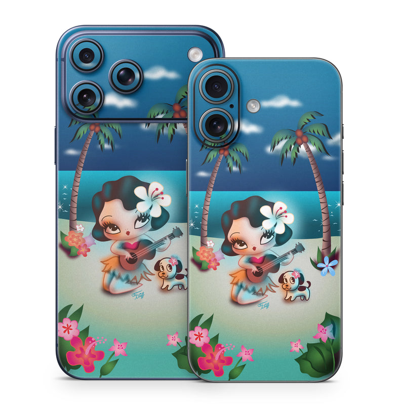 iPhone 17 Series Skin design of Cartoon, Animated cartoon, Illustration, Animation, Fictional character, Plant, Art, Clip art, with blue, white, brown, pink, green, yellow, red colors