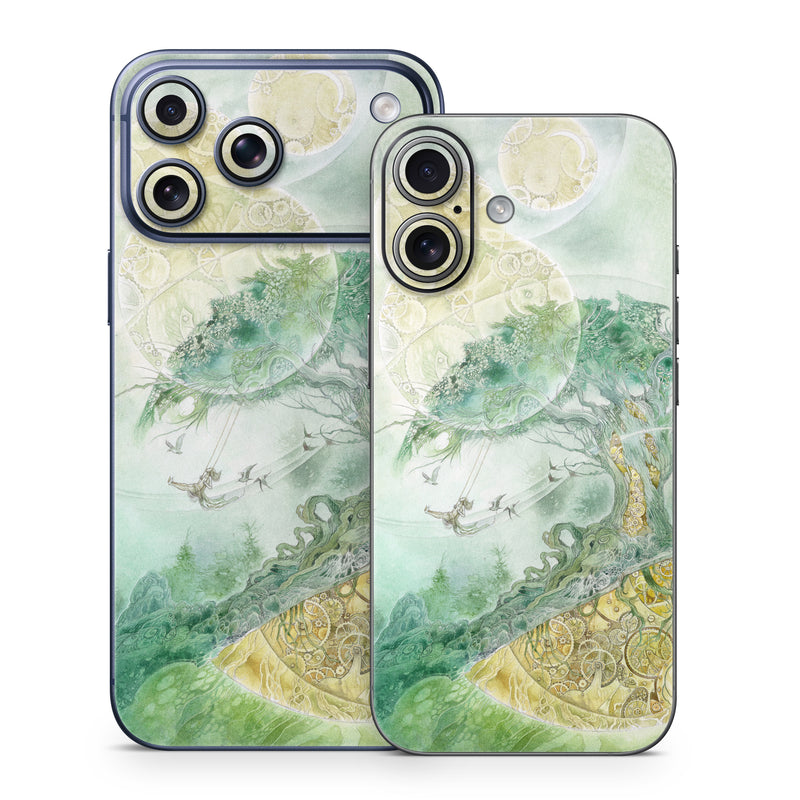 iPhone 17 Series Skin design of Illustration, Organism, Art, World, Fictional character, with green, yellow, brown colors