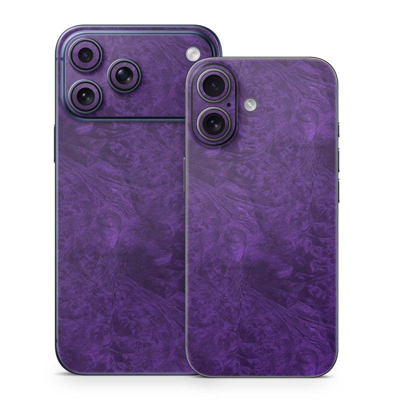 iPhone 17 Series Skin design of Violet, Purple, Lilac, Pattern, Magenta, Textile, Wallpaper, with black, blue colors