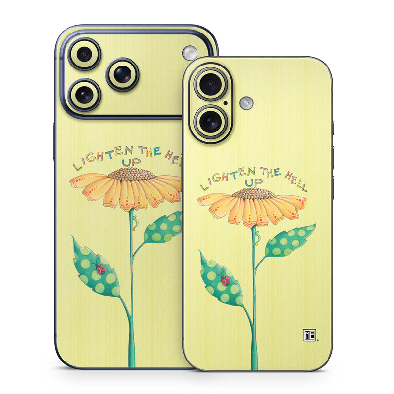 iPhone 17 Series Skin design of Flower, Plant, Botany, Flowering plant, Illustration, Wildflower, Daisy family, Coneflower, Pedicel, with yellow, green, red, black, orange, blue colors