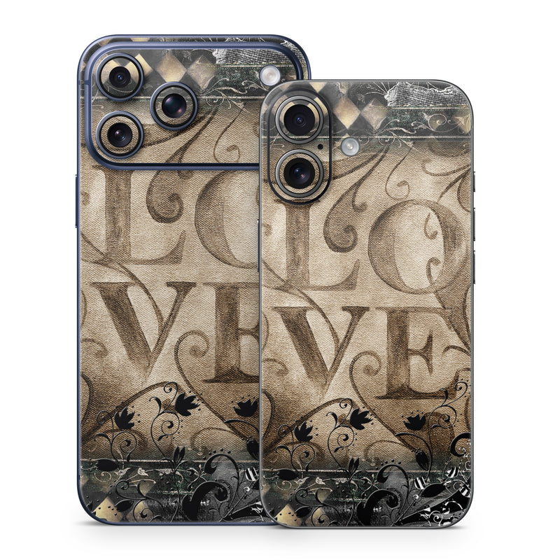 iPhone 17 Series Skin design of Pattern, Brown, Design, Textile, Art, with black, gray, green, red colors