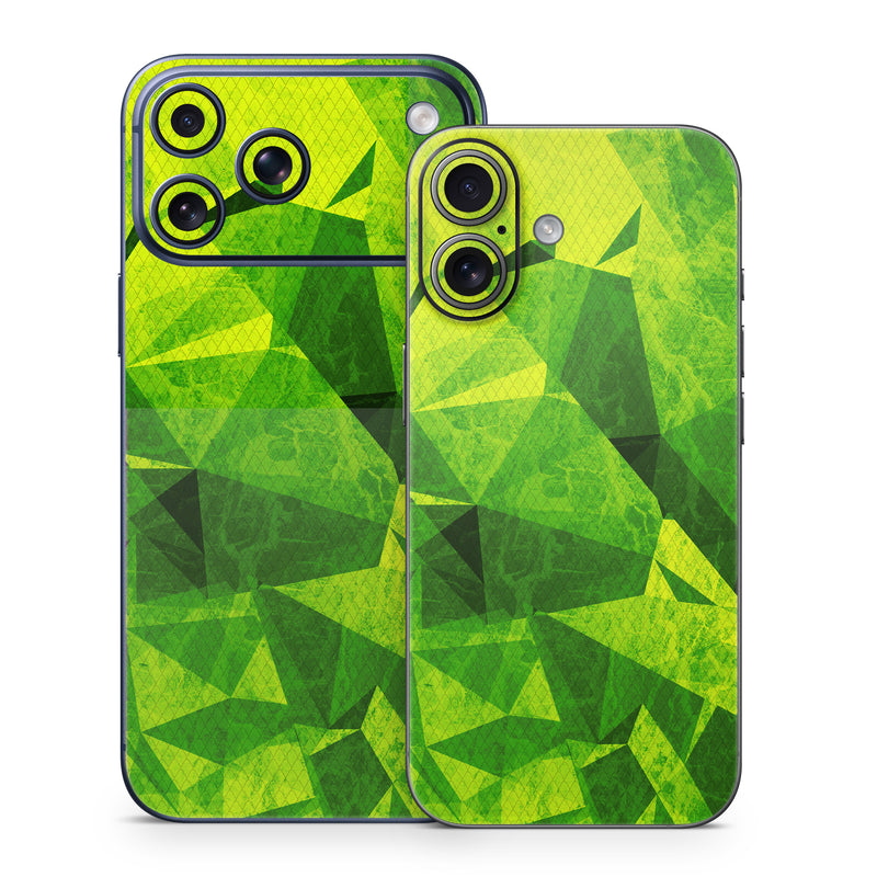 iPhone 17 Series Skin design of Green, Pattern, Leaf, Design, Illustration, with green colors