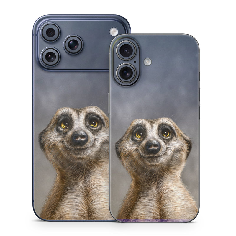 iPhone 17 Series Skin design of Face, Head, Eye, Eyelash, Human body, Carnivore, Iris, Terrestrial animal, Whiskers, Snout, with white, gray, brown, yellow, black, blue colors