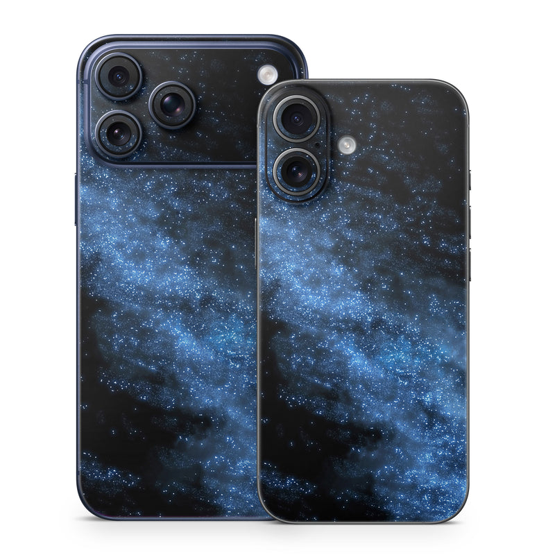 iPhone 17 Series Skin design of Sky, Atmosphere, Black, Blue, Outer space, Atmospheric phenomenon, Astronomical object, Darkness, Universe, Space, with black, blue colors