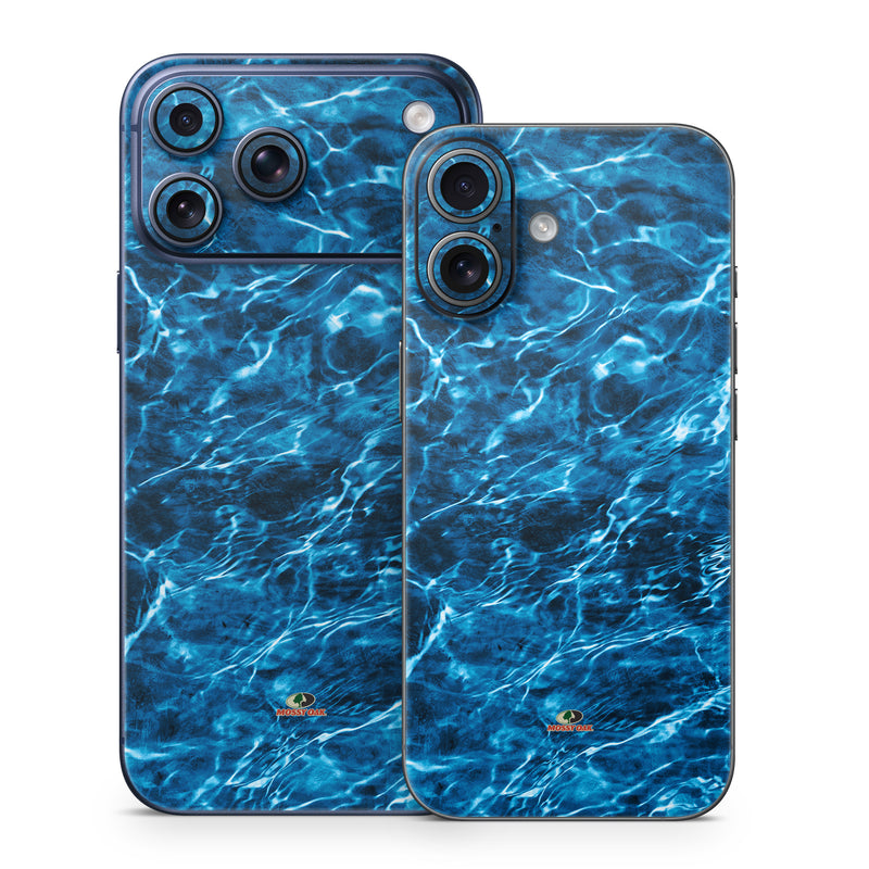 iPhone 17 Series Skin design of Blue, Water, Aqua, Turquoise, Azure, Electric blue, Sky, Pattern, Sea, Ocean, with blue, black colors