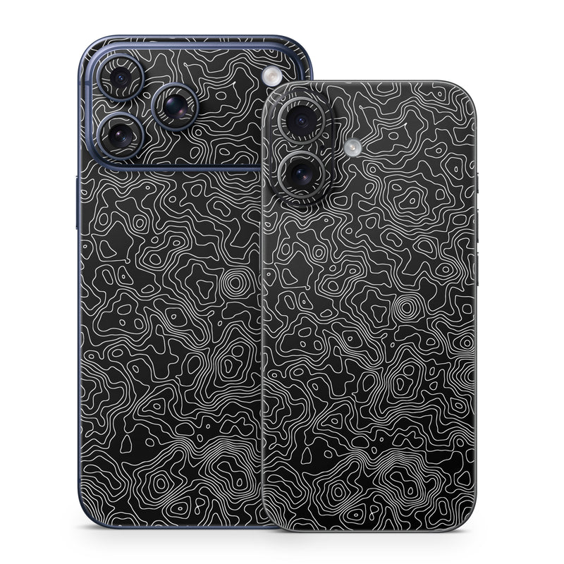 iPhone 17 Series Skin design of Art, Motif, Pattern, Symmetry, Monochrome, Circle, Font, Visual arts, Illustration, Monochrome photography, with black, gray colors