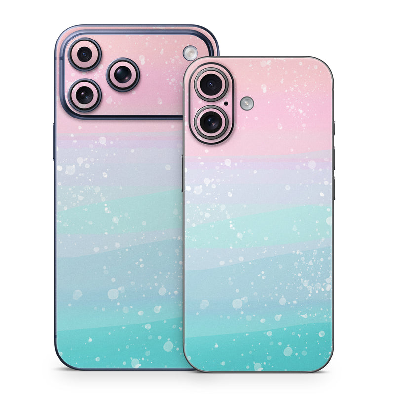 iPhone 17 Series Skin design of Blue, Pink, Graphics, with blue, pink, white colors