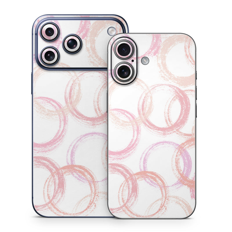 iPhone 17 Series Skin design of Purple, Textile, Pink, Motif, Violet, Material property, Magenta, Art, Circle, Font, with pink, white colors