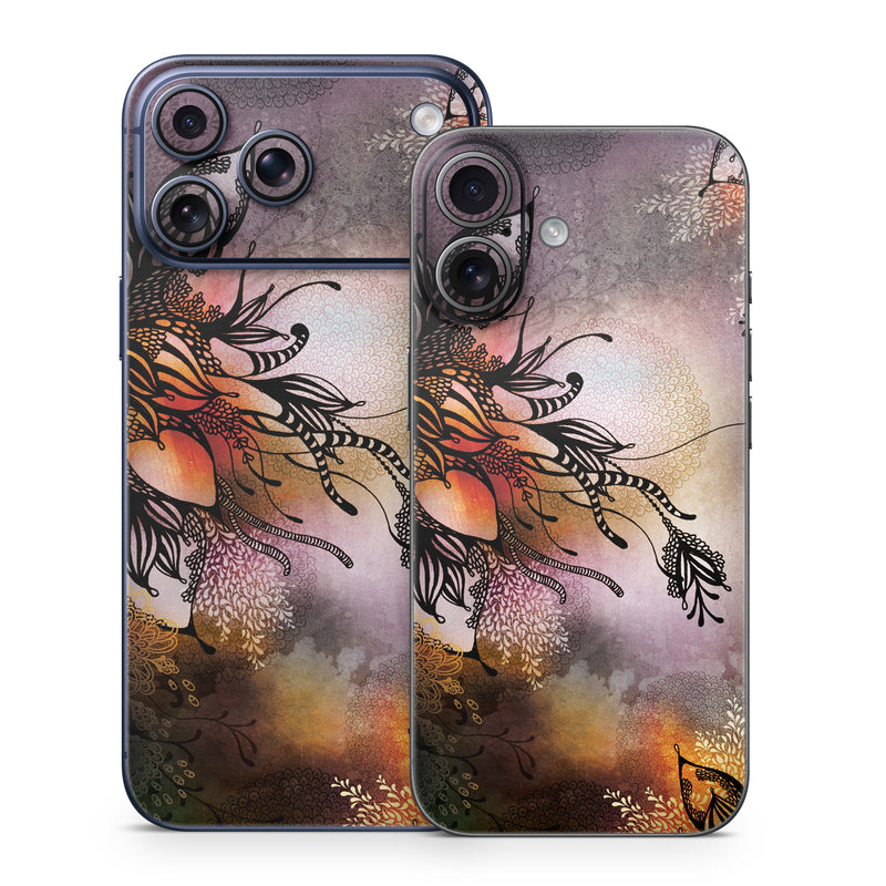iPhone 17 Series Skin design of Illustration, Graphic design, Cg artwork, Art, Fictional character, Graphics, Visual arts, Darkness, with black, gray, red, green, purple colors
