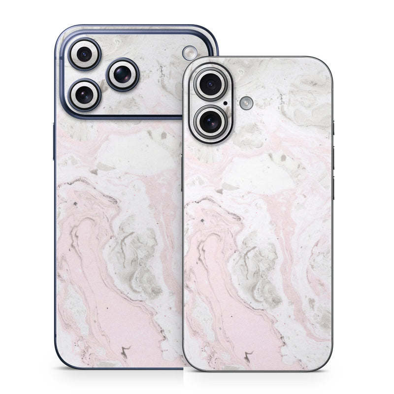 iPhone 17 Series Skin design of White, Pink, Pattern, Illustration, with pink, gray, white colors