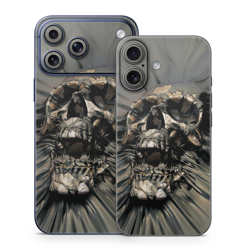 iPhone 17 Series Skin design of Cg artwork, Fictional character, Illustration, Demon, Fiction, Supervillain, Mythology, Art, with black, green, gray, red colors