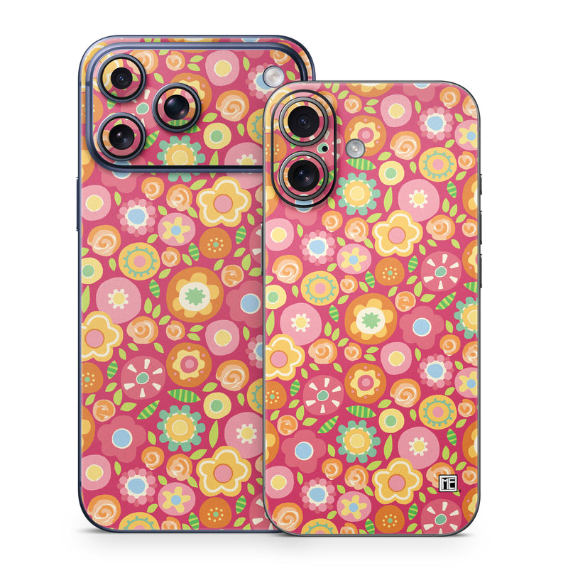 iPhone 17 Series Skin design of Orange, Pattern, Design, Circle, with red, pink, green, gray, orange, purple colors