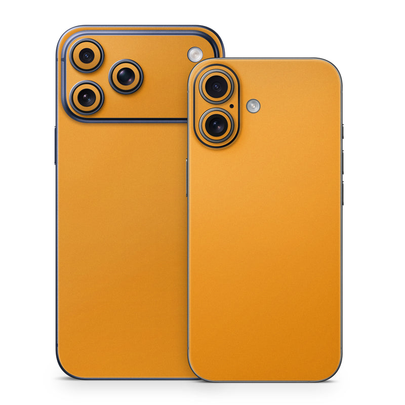 iPhone 17 Series Skin design of Orange, Yellow, Brown, Text, Amber, Font, Peach, with orange colors