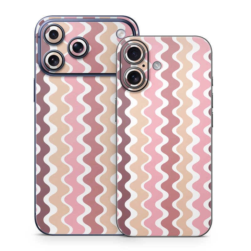 iPhone 17 Series Skin design of Azure, Pink, Art, Material property, Aqua, Symmetry, Pattern, Circle, Font, Magenta, with white, pink, orange, brown colors