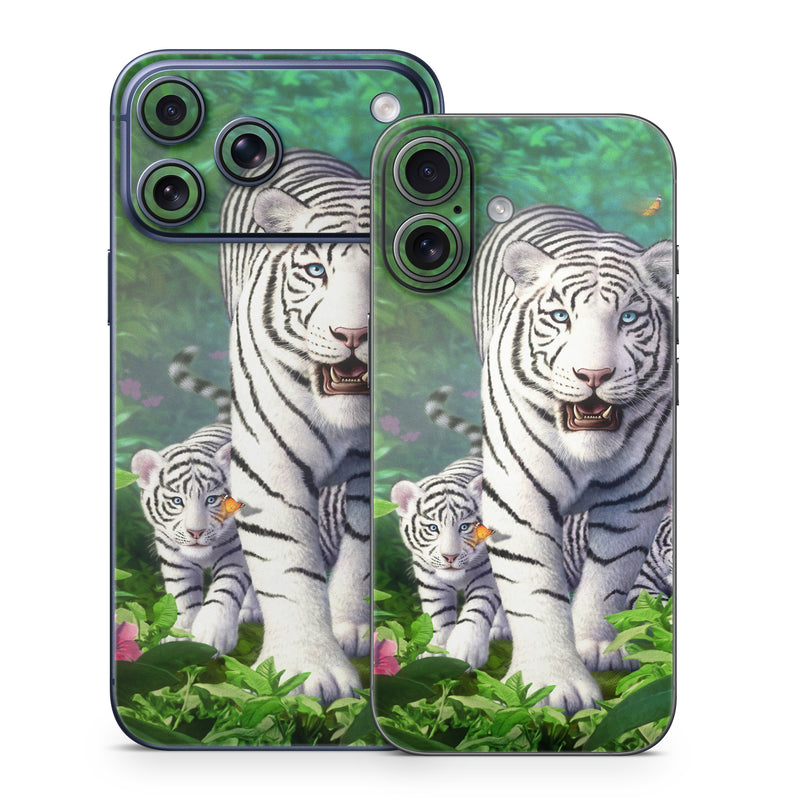 iPhone 17 Series Skin design of Plant, Eye, Plant community, Vertebrate, Felidae, Leaf, Botany, Carnivore, Organism, Terrestrial plant, with white, black, blue, green, pink, yellow colors