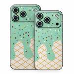 Mint Chocolate Chip Ice Cream Drip iPhone 18 Series Skin