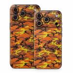 Orange Camo iPhone 18 Series Skin