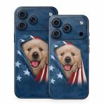 Patriotic Retriever iPhone 18 Series Skin