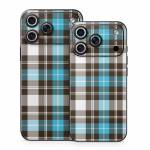 Turquoise Plaid iPhone 18 Series Skin