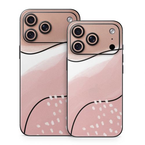 Abstract Pink and Brown iPhone 18 Series Skin