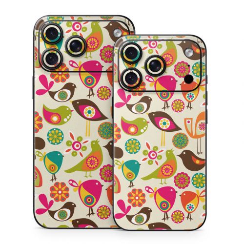 Bird Flowers iPhone 18 Series Skin