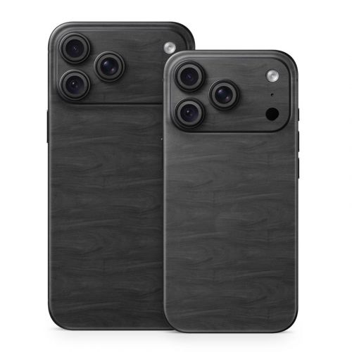 Black Woodgrain iPhone 18 Series Skin