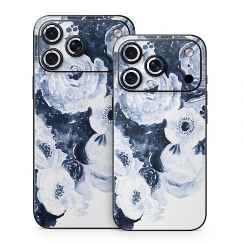 Blue Blooms iPhone 18 Series Skin