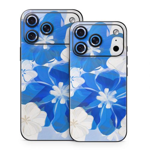 Blue Flowers iPhone 18 Series Skin