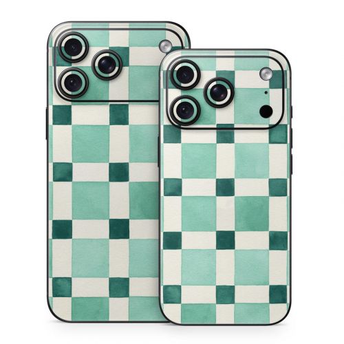 Checker Mosaic Green iPhone 18 Series Skin