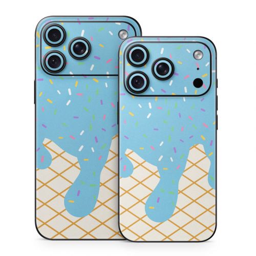 Cotton Candy Ice Cream Drip iPhone 18 Series Skin
