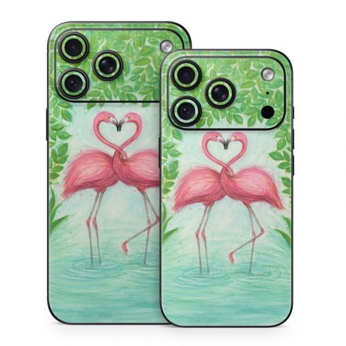 Flamingo Love iPhone 18 Series Skin