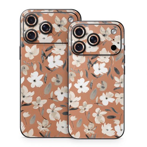 Fresh Flowers Copper iPhone 18 Series Skin